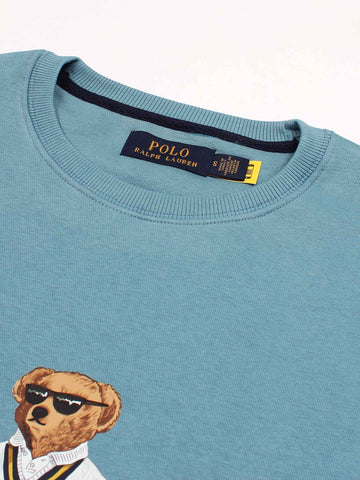 premium Rl Bear Fleece sweatshirt (sky blue)