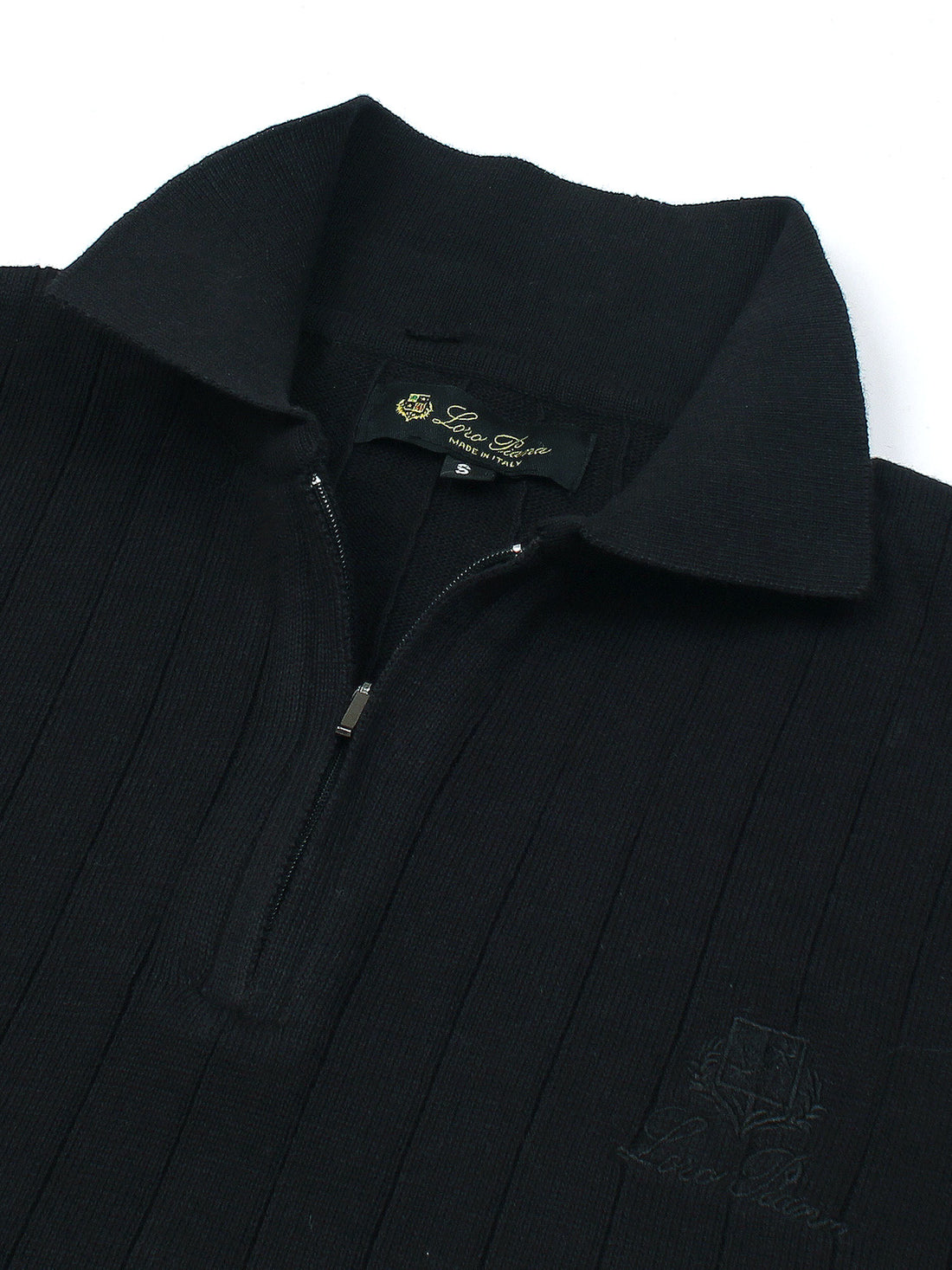 LP knit polo-Black