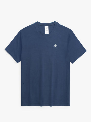 Ao Printed tshirt-navy blue