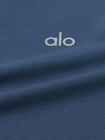 Ao Printed tshirt-navy blue