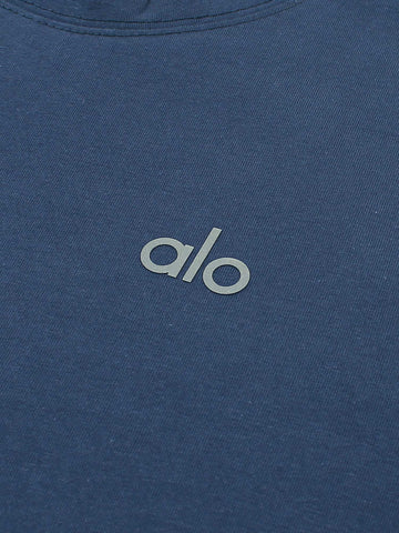 Ao Printed tshirt-navy blue