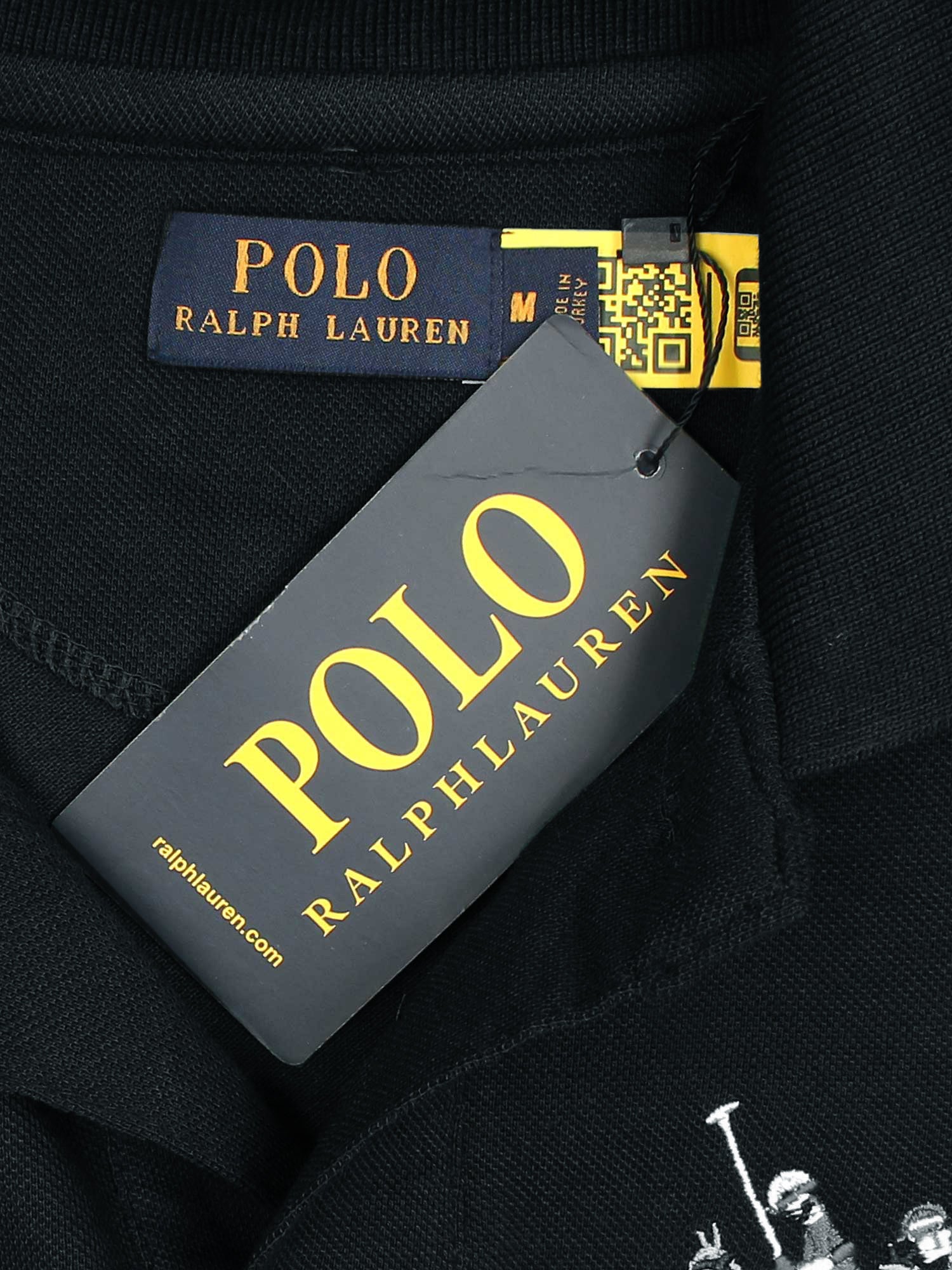 RL triple pony polo- black