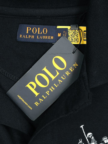 RL triple pony polo- black