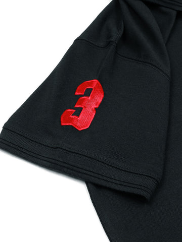 RL triple pony polo- black