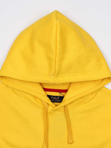premium Rl triple pony Fleece hoodie (yellow)