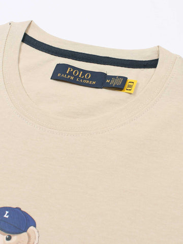 Brandahub T-shirts PRL bear T Shirt-beige