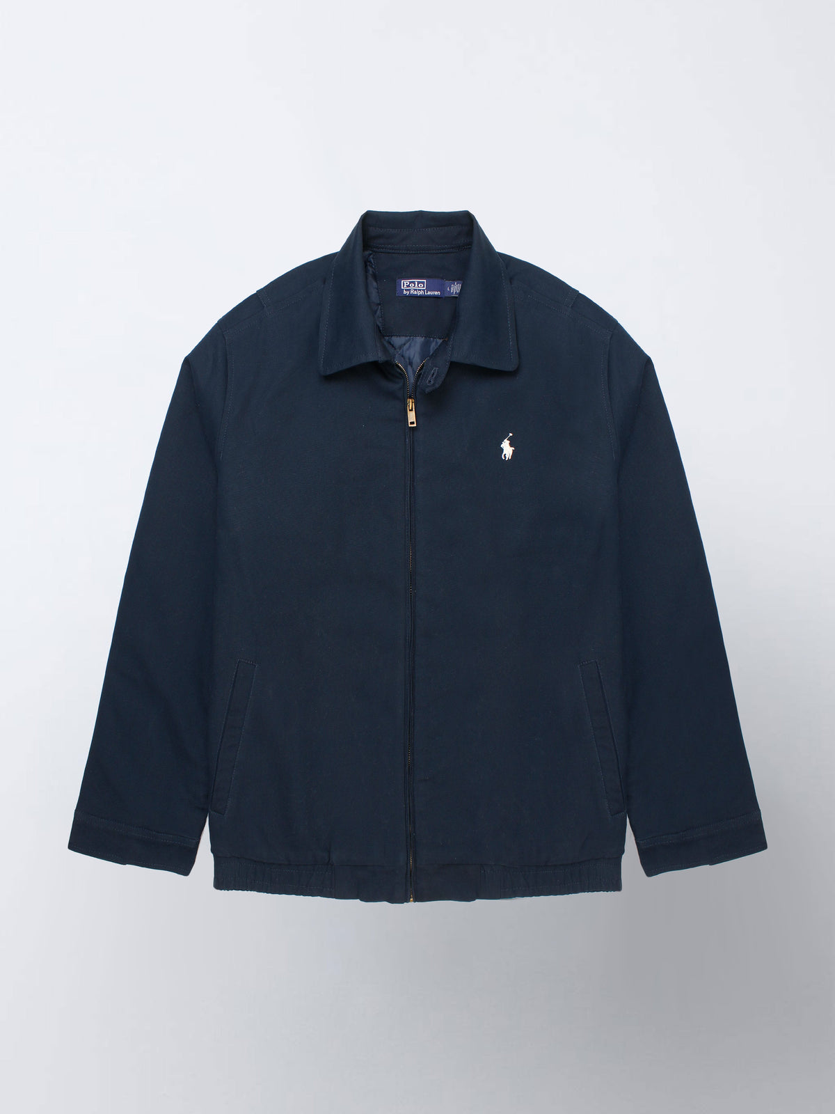 Brandahub Cotton Jackets PRL Cotton Twill Jacket (collar) (Navy blue)