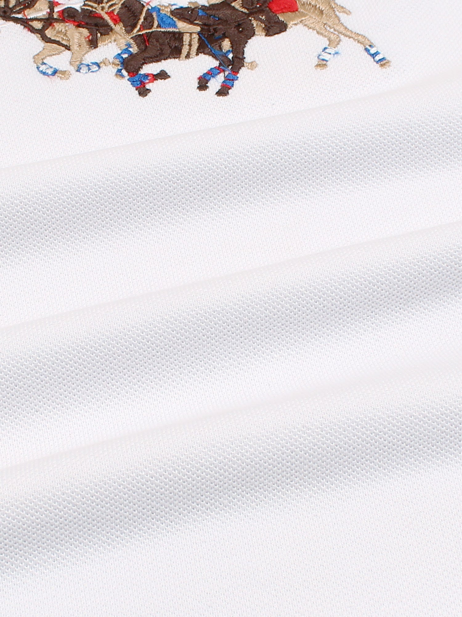 RL triple pony polo-white