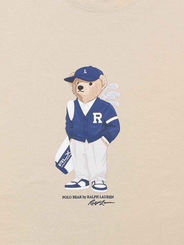 Brandahub T-shirts PRL bear T Shirt-beige