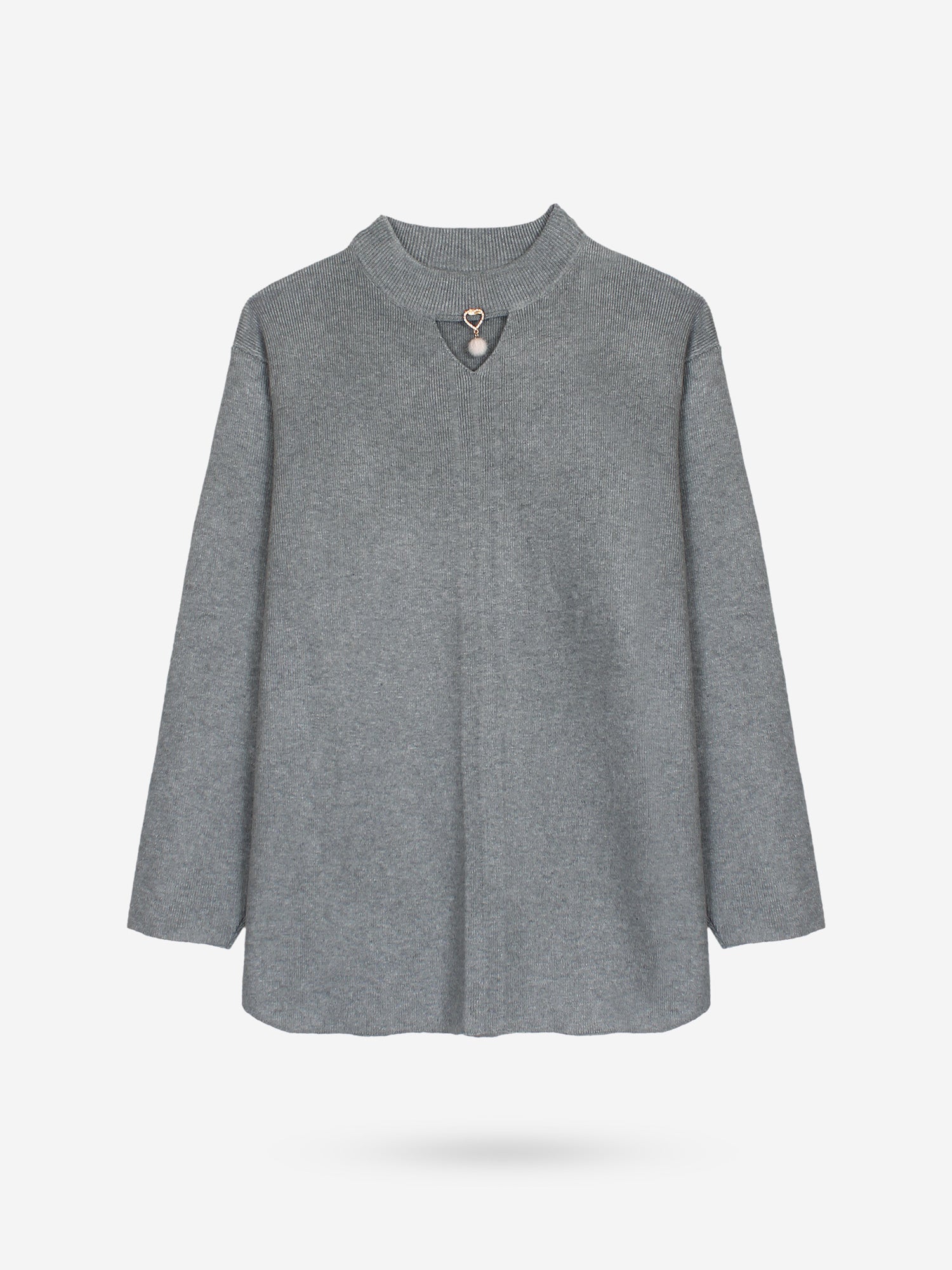 The Sweetheart Ribbed Knit Set (grey)