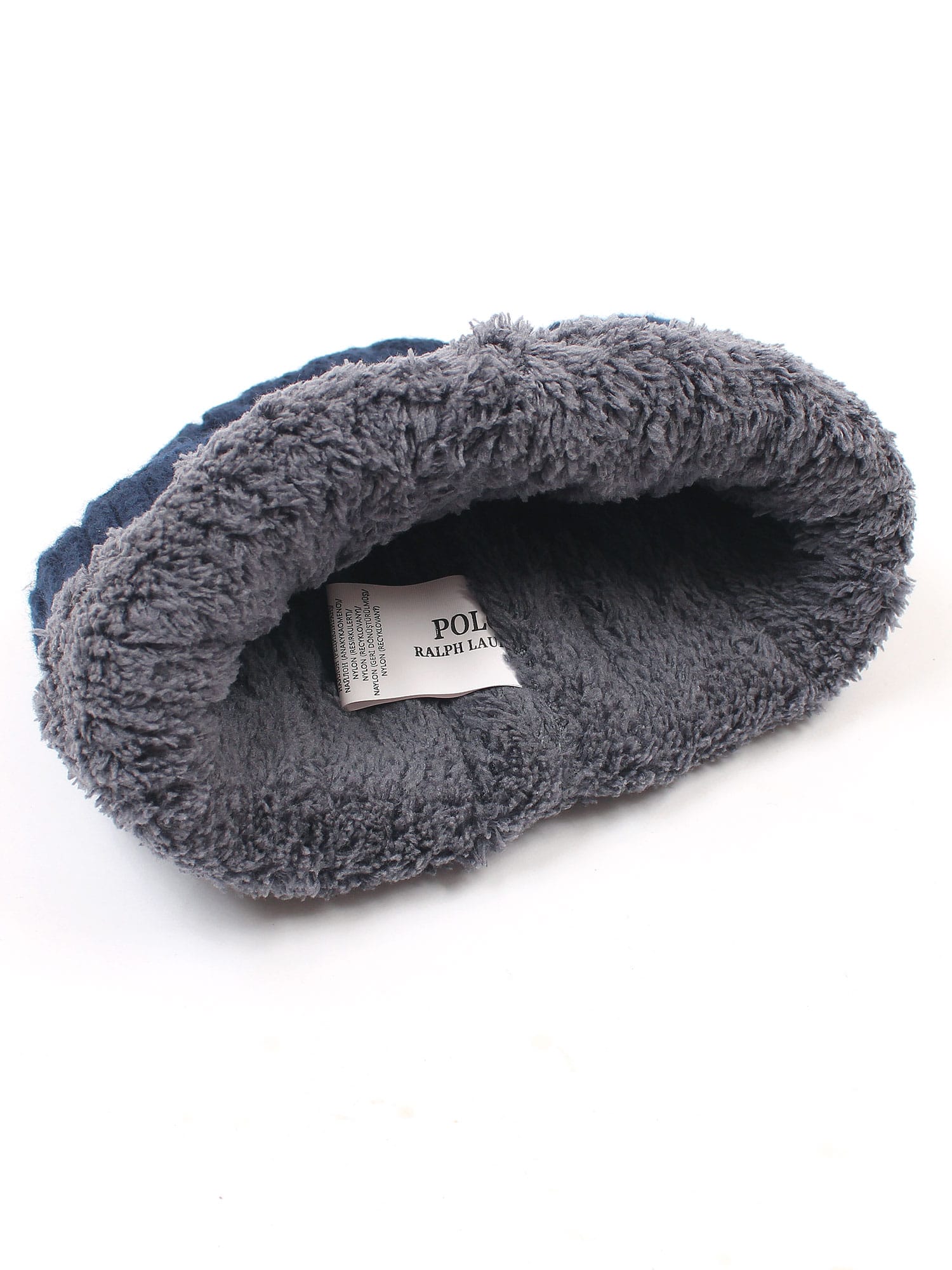 brandahub caps free size Rl Cable Knit Beanie (Navy blue)