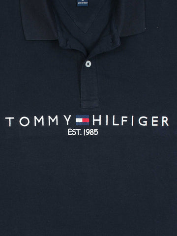 T-H Emb logo polo (Navy blue)
