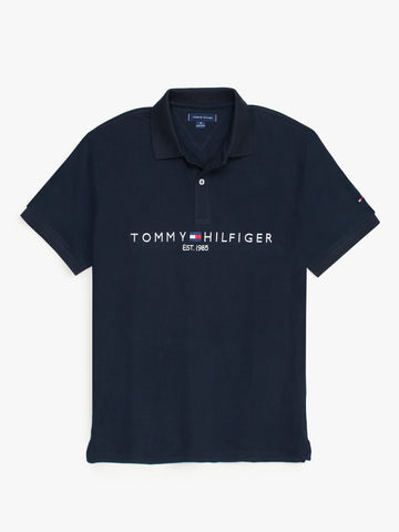 T-H Emb logo polo (Navy blue)