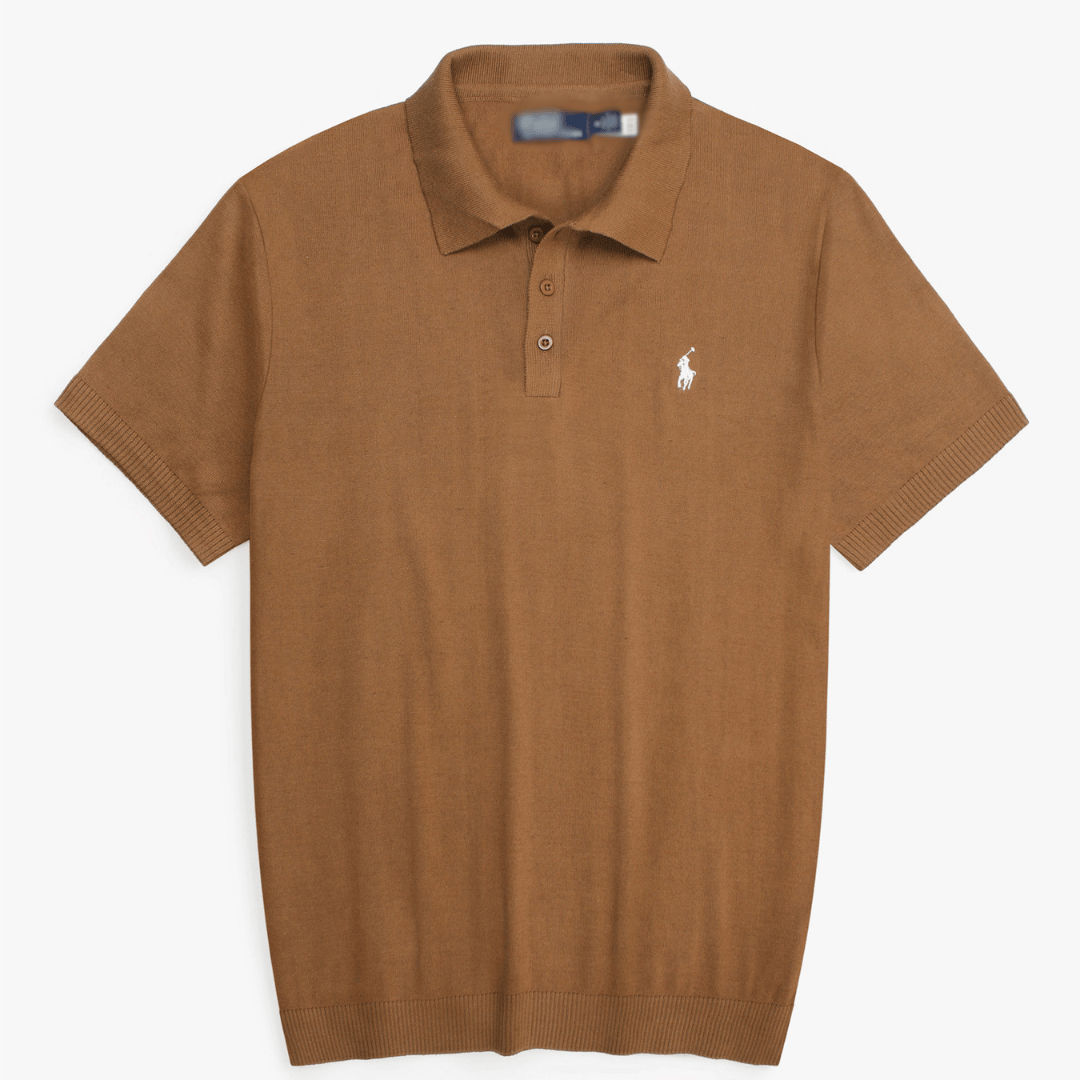 Brandahub polo shirts Premium Rl knit polo-brown