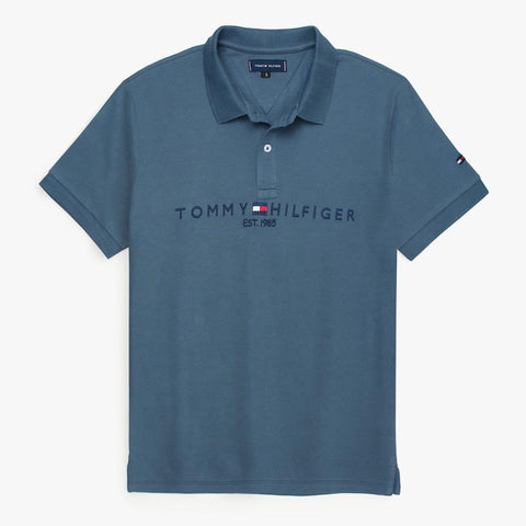 T-H Emb logo polo (Blue)
