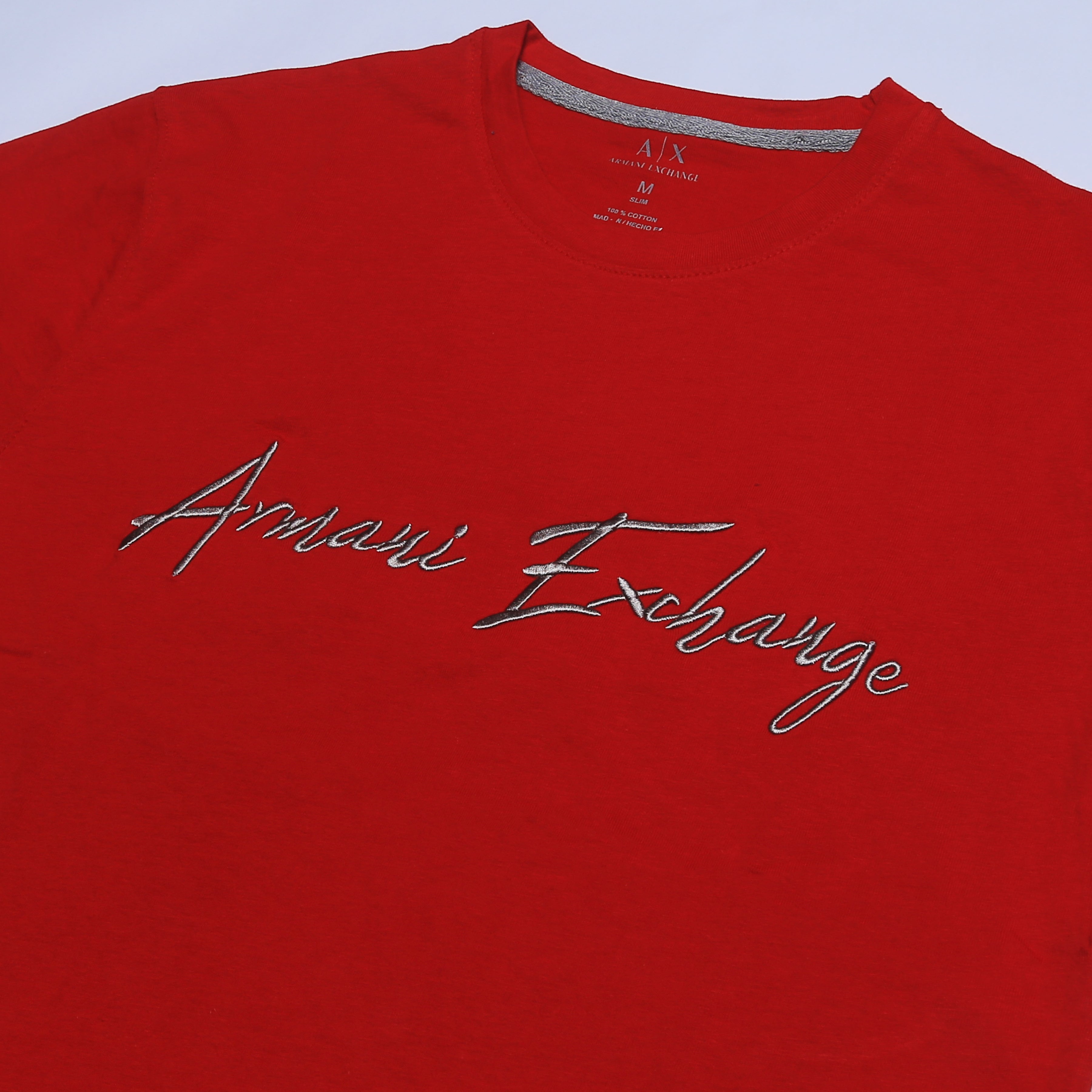 A.r.m.a.n.i emb T Shirt-red - brandahub