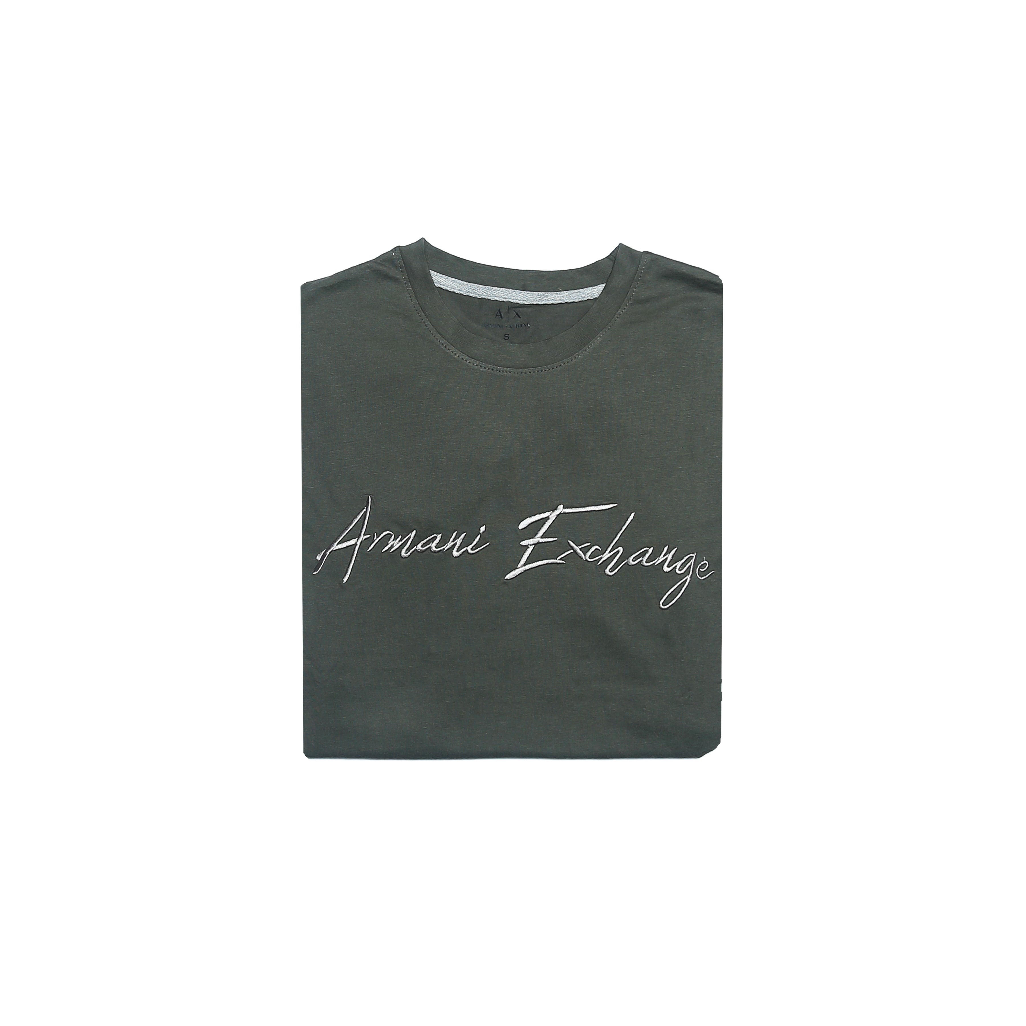 A.r.m.a.n.i emb T Shirt-olive green