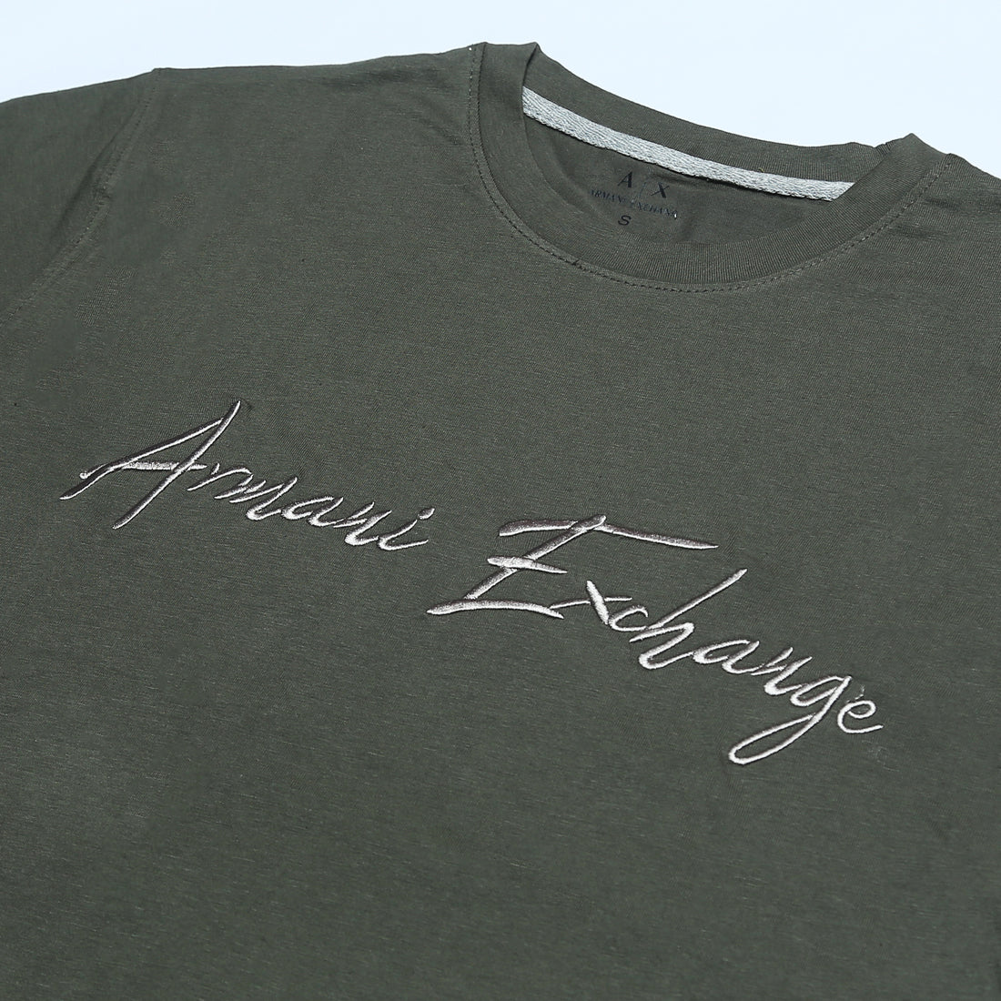 A.r.m.a.n.i emb T Shirt-olive green