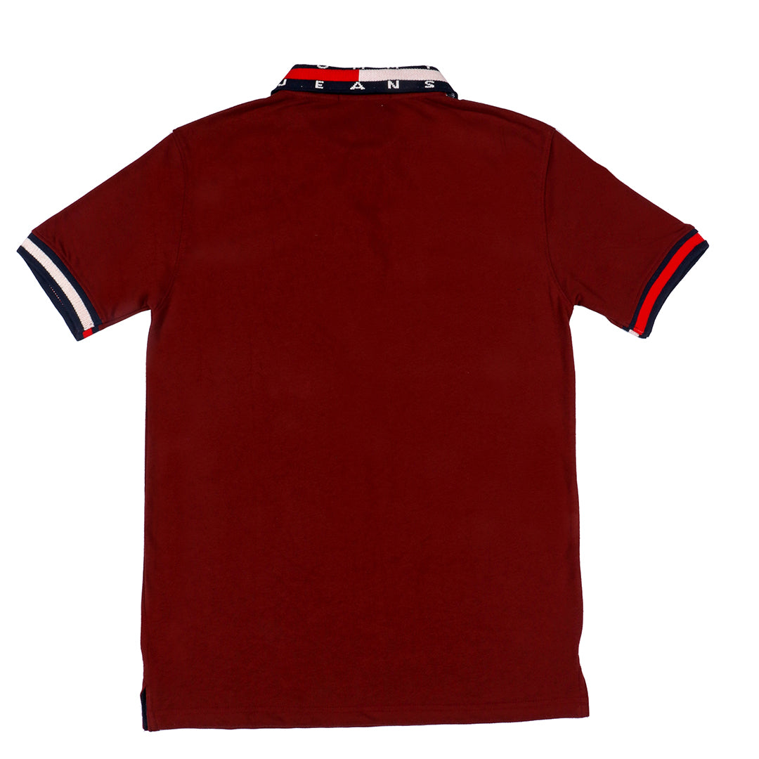 TJ polo maroon - brandahub