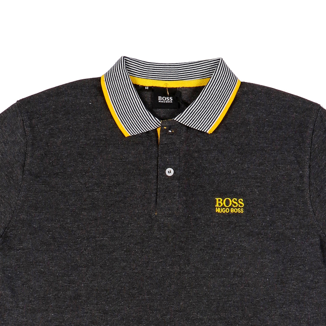 HB POLO DARK HEATHER GREY