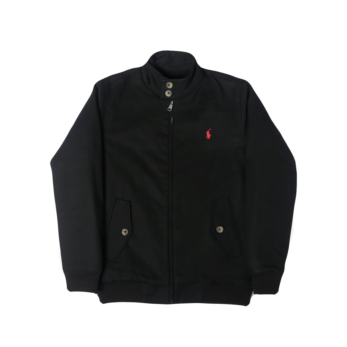 PRL Cotton Twill Jacket (black) - brandahub