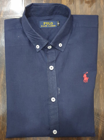 PRL shirt navy blue