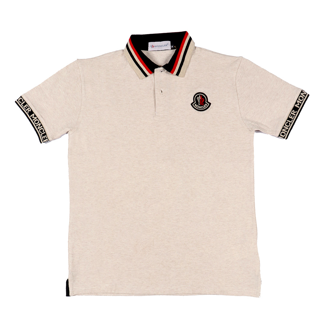 M.o.n.c.l.e.r POLO HEATHER WHITE - brandahub