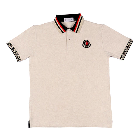 M.o.n.c.l.e.r POLO HEATHER WHITE - brandahub