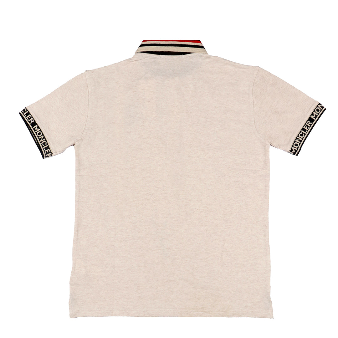 M.o.n.c.l.e.r POLO HEATHER WHITE - brandahub