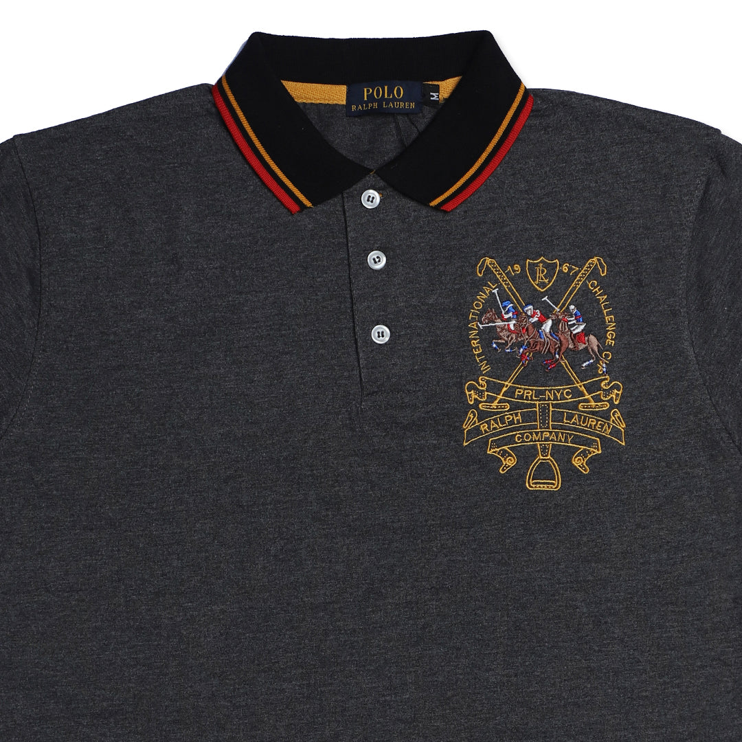 PRL RL 3 PONY POLO DARK GREY