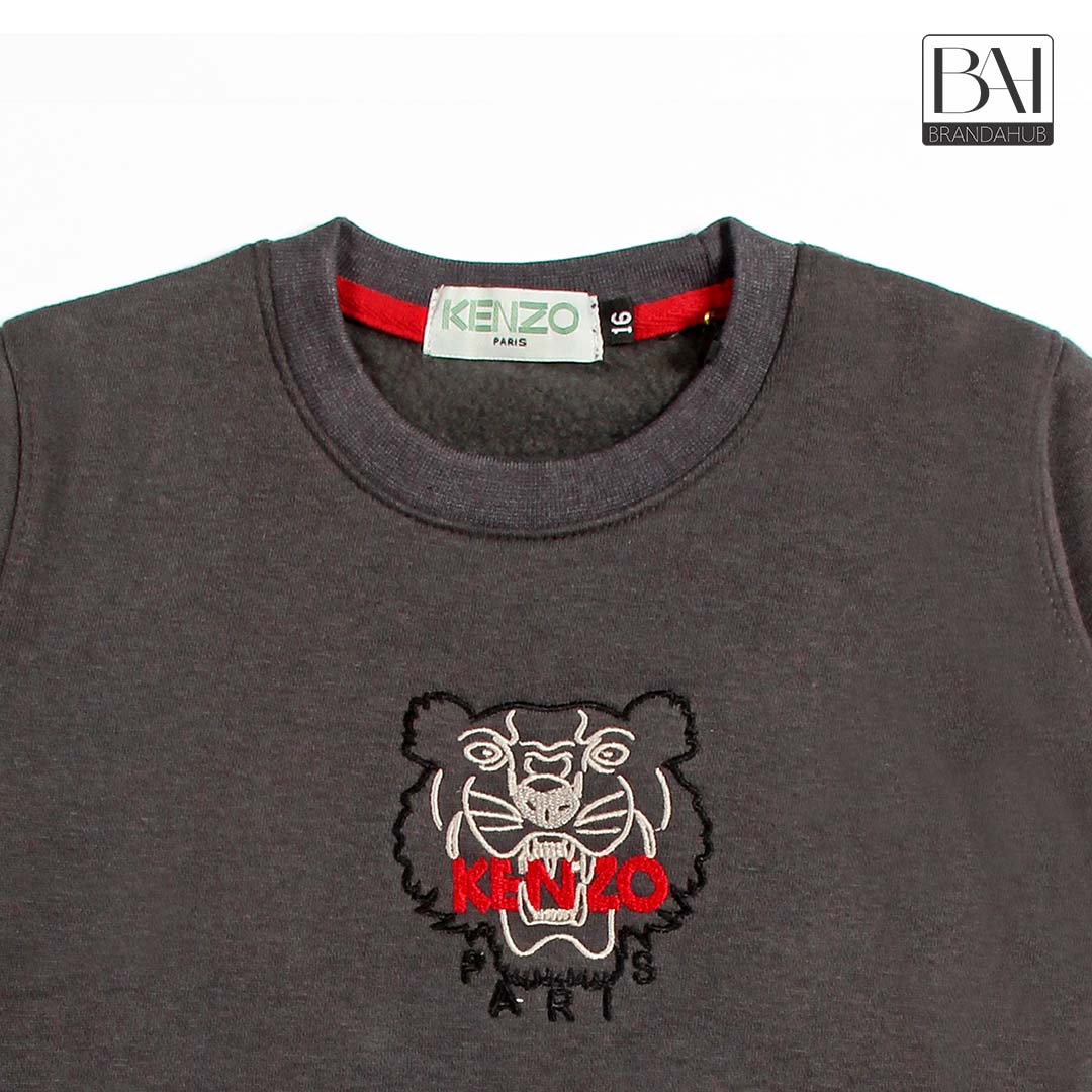 knz kids sweartshirt dark grey - brandahub