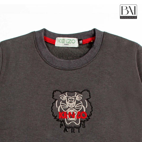 knz kids sweartshirt dark grey - brandahub