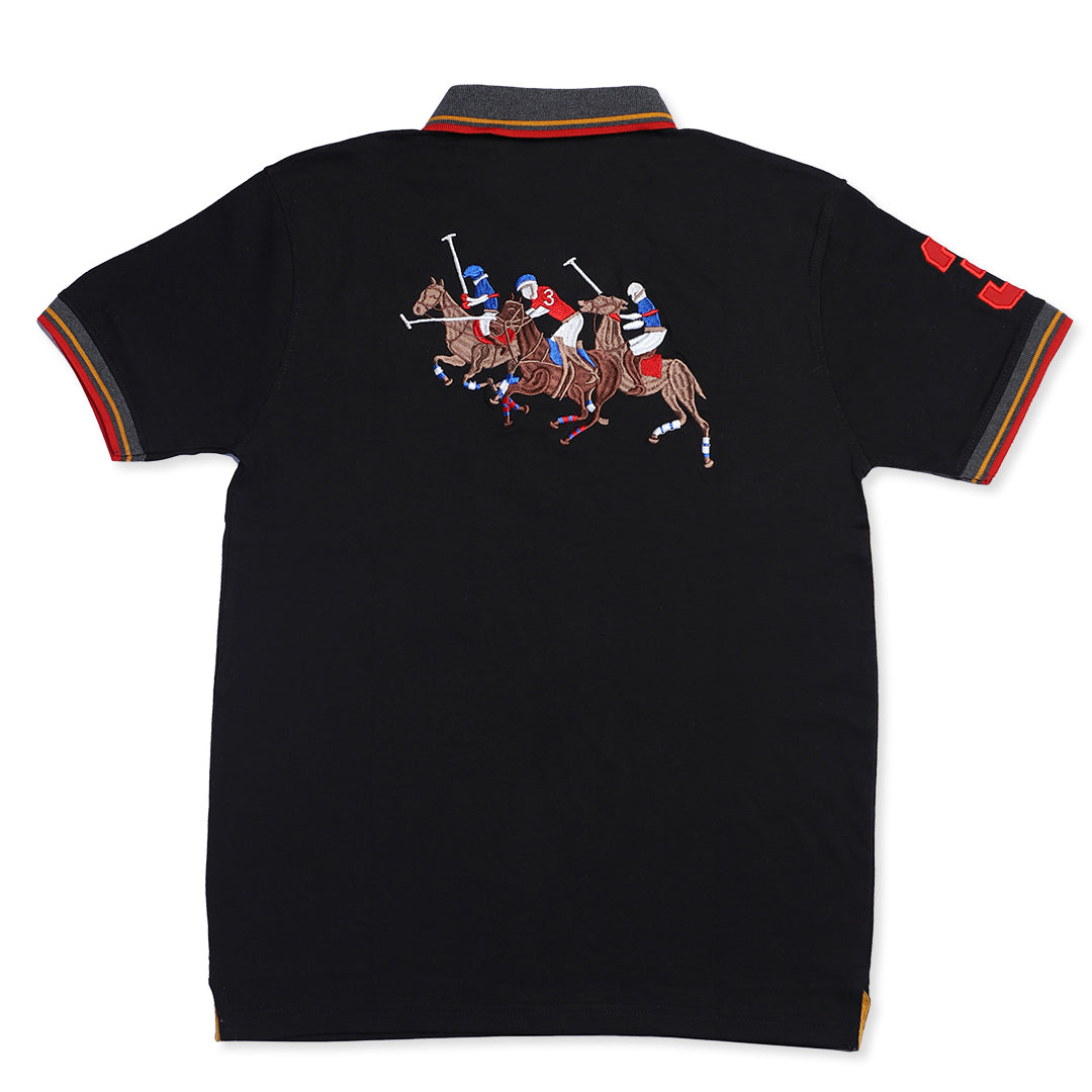 PRL RL 3 PONY POLO BLACK