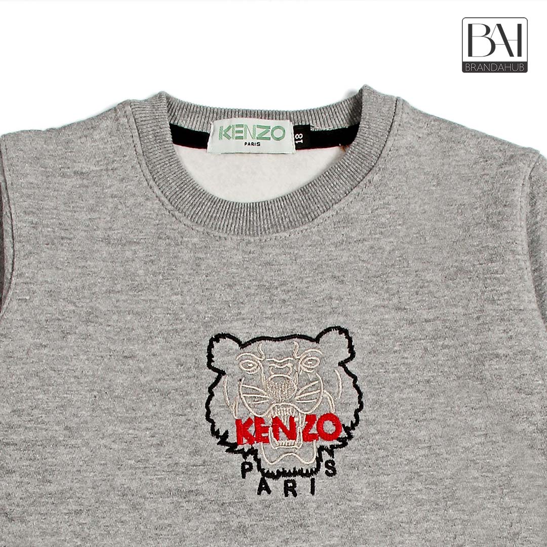 knz kids sweartshirt heather grey - brandahub