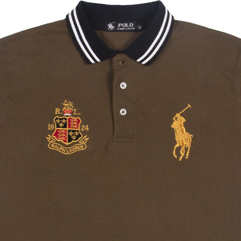 PRL BIG PONY POLO BROWN - brandahub