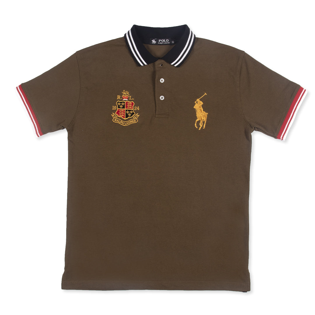 PRL BIG PONY POLO BROWN - brandahub