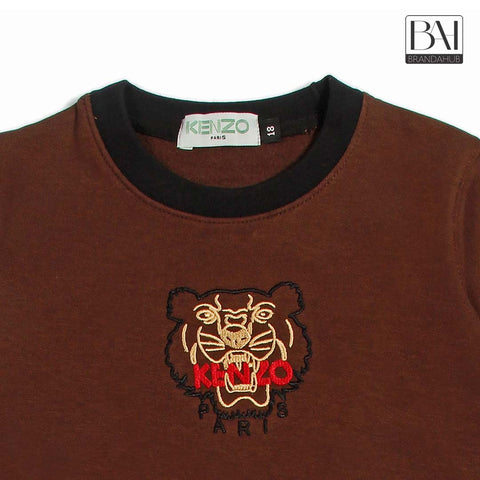 knz kids sweartshirt brown - brandahub