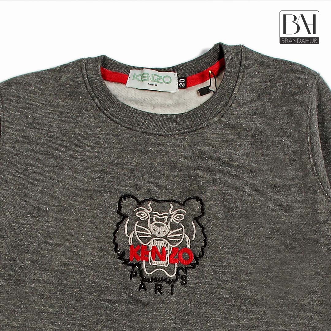 knz kids sweartshirt heather grey - brandahub