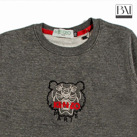 knz kids sweartshirt heather grey - brandahub