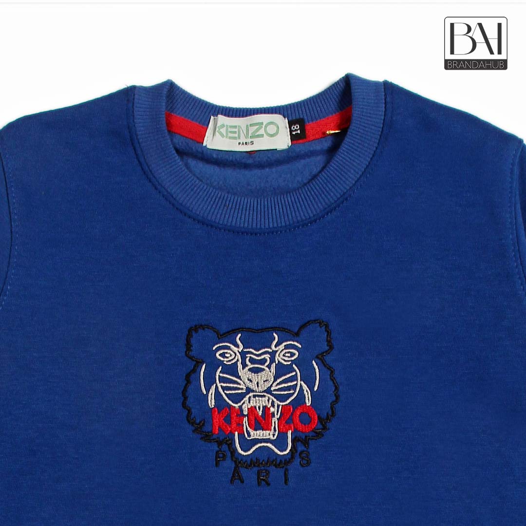 knz kids sweartshirt electric blue - brandahub