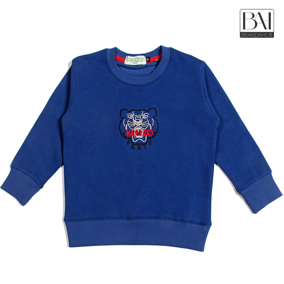 knz kids sweartshirt electric blue - brandahub