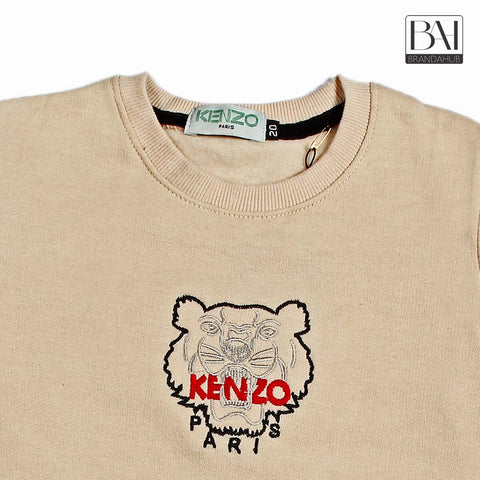 knz kids sweartshirt beige - brandahub
