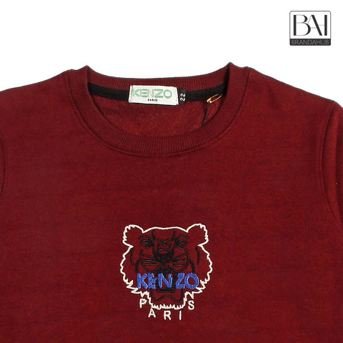 knz kids sweartshirt maroon - brandahub