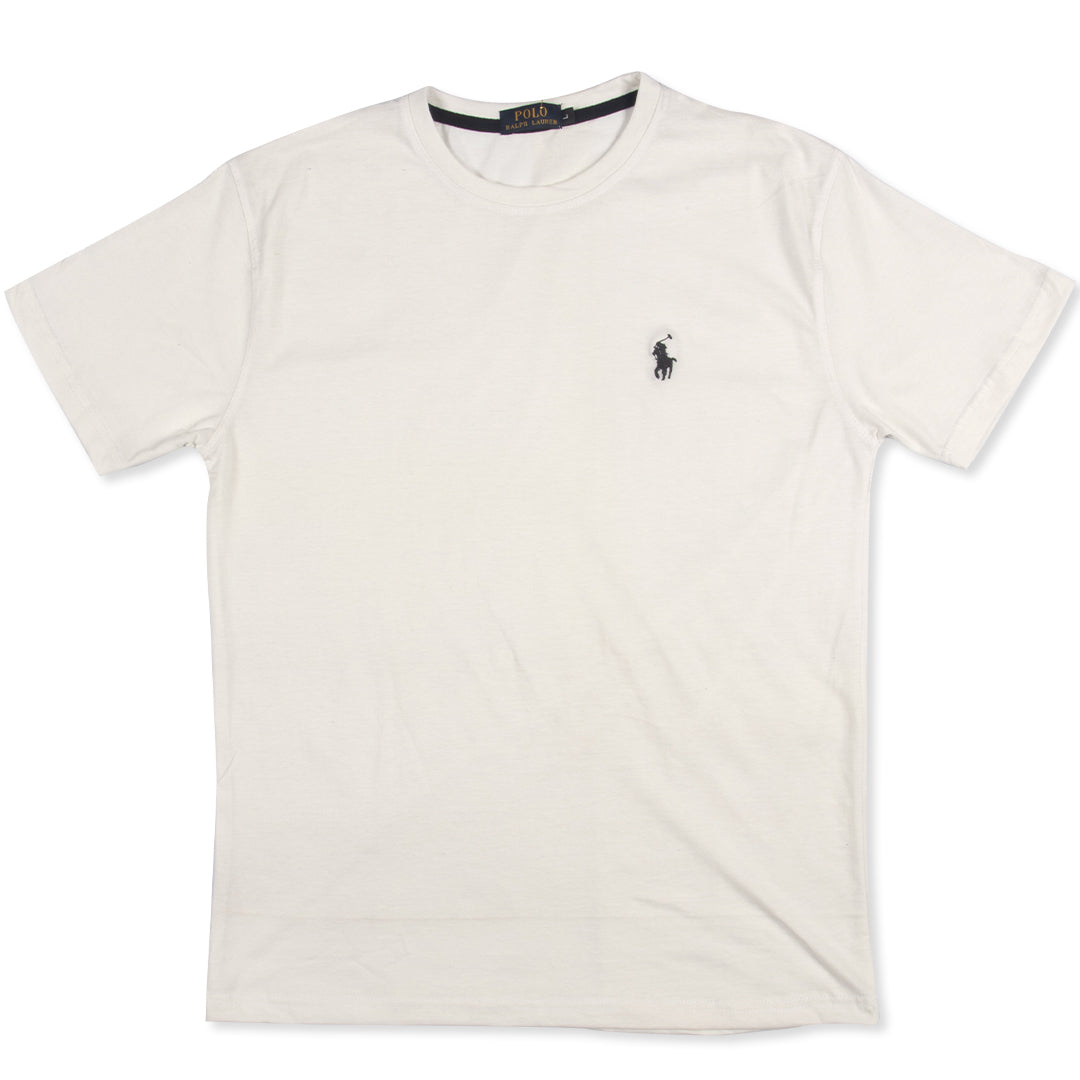 PRL Premium Cotton T Shirt - WHITE