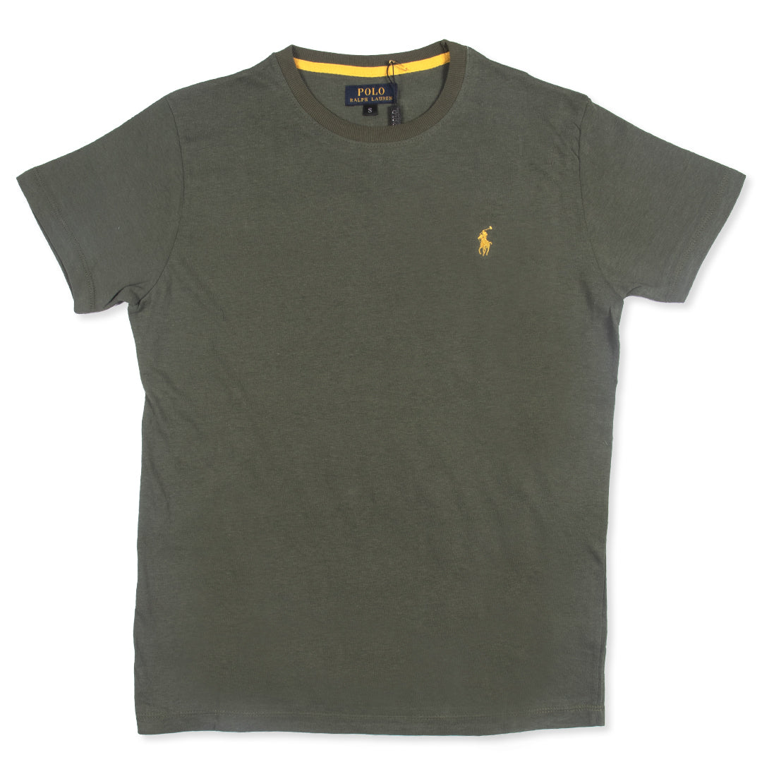 PRL  Premium Cotton T Shirt - OLIVE GREEN