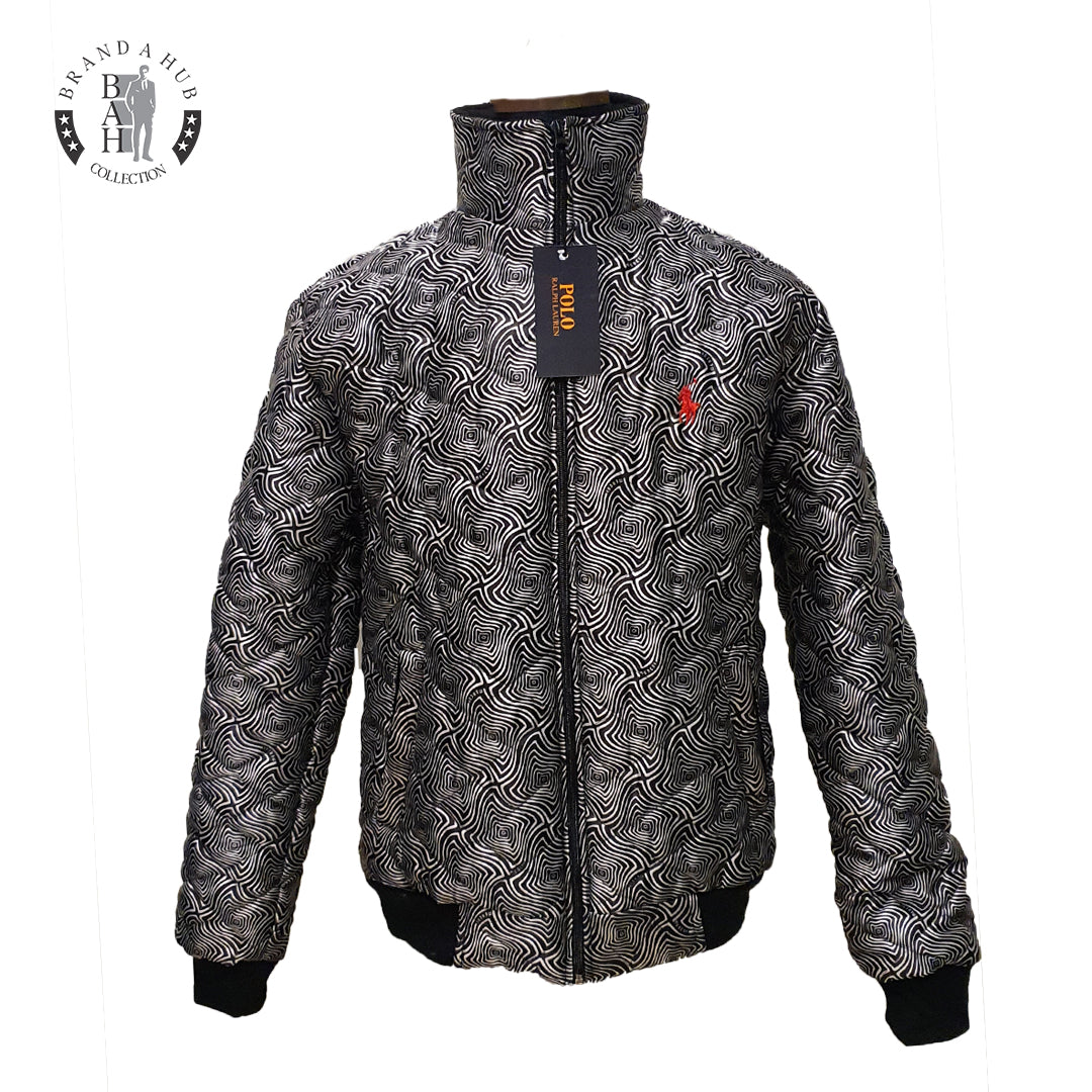 PRL PUFFER BLACK AND WHITE PATTREN - brandahub